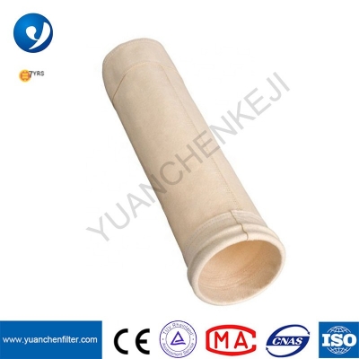 Bolsa de filtro de PTFE PPS de polvo de horno de cemento personalizada para colector de polvo jaula de filtro de bolsa a juego resistente a altas temperaturas