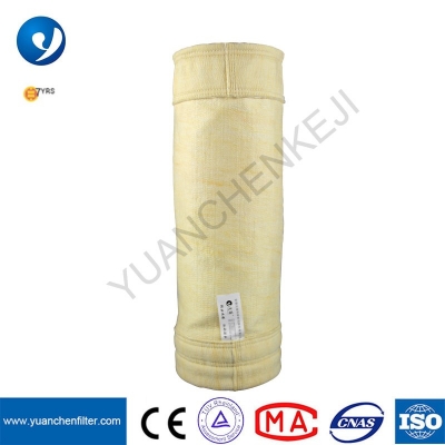 Bolsa de filtro colector de polvo de fieltro punzonado de fibra de vidrio FMS, bolsa de filtro FMS de industria de polímeros de tela no tejida de alta calidad