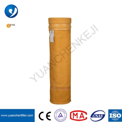 Bolsa de filtro P84 de alta temperatura para colector de polvo industrial con revestimiento de PTFE
